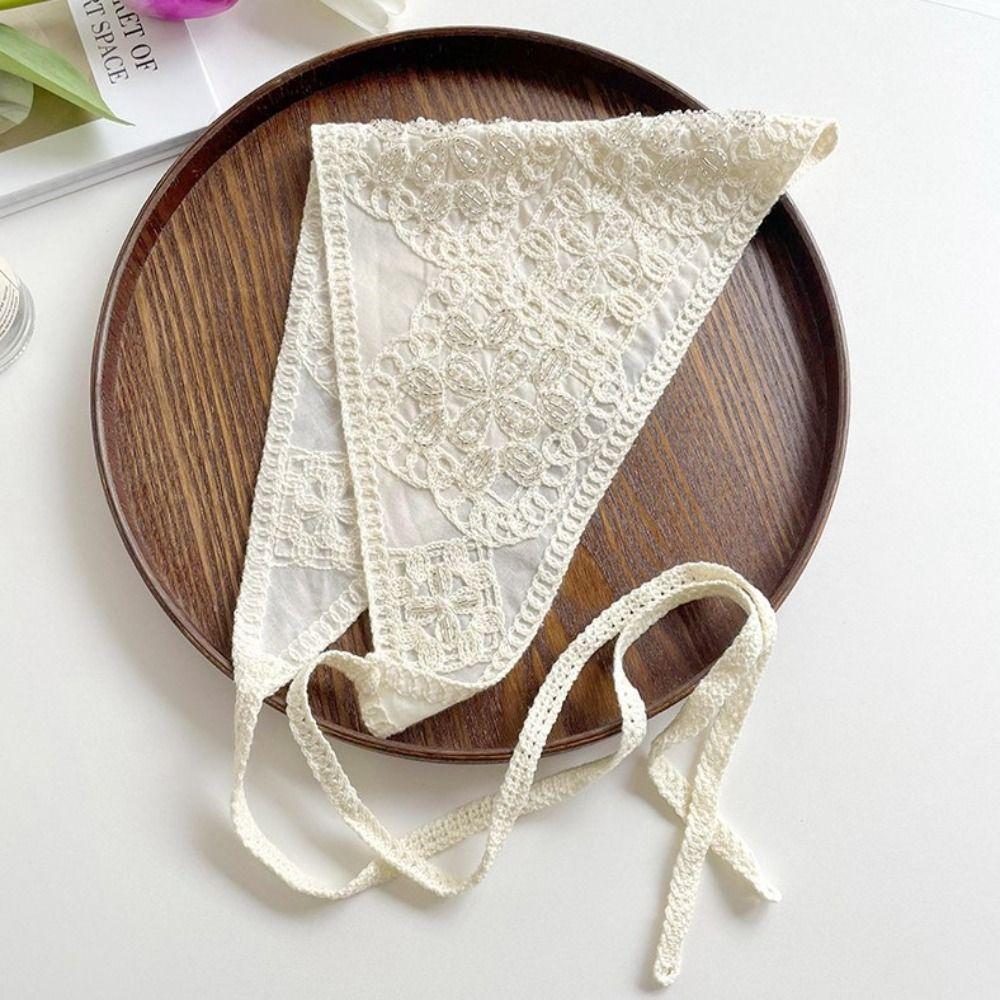 Французский пасторальный стиль платок шапка вязаная повязка на голову полотенце новая мода треугольная повязка на голову