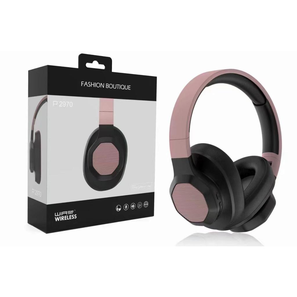 Беспроводные складные наушники P2970 с амбушюрами 3D, совместимые с Bluetooth