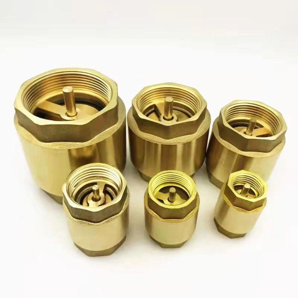 Линейный пружинный NPT латунный обратный клапан с внутренней резьбой противообратный клапан прочный односторонний клапан