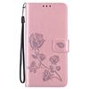 Rose Leather Flip Cover for Samsung Galaxy iPhone Honor Card Slots Phone Wallet Case for Huawei Xiaomi Redmi