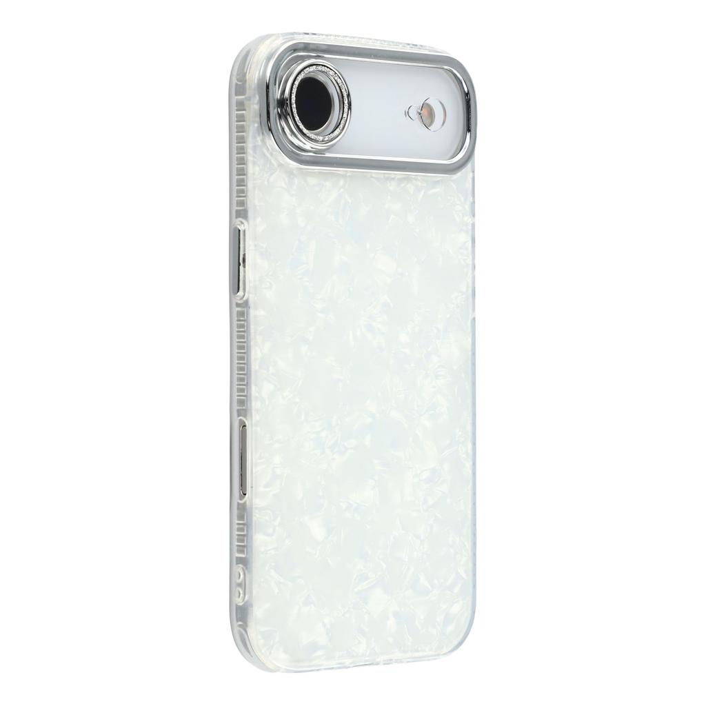 For iPhone 17 Air Case IMD Design Shockproof Hybrid Phone Cover with Glass Lens Film