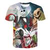 Halloween Skull Graphic Men's T-shirts Harajuku Hip Hop Streetwear Short Sleeve Loose Top