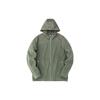 Champion Series Solid Knit Sports Hooded Jacket Men Outerwear Dark-Green Khaki 152310706-1