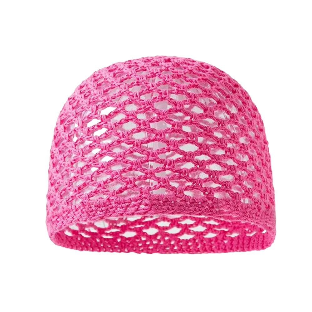 Ажурная вязаная шапка Ажурная crochet шапка Модная берет-шапка Женская
