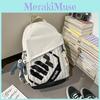 Big Capacity Simple Backpack With Letter Decoration And Stripe Design Daily For