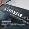 WDR2  Car Sunshade Stickers Auto Front Windshield Decorative Decals For Honda Civic Accord Fit Jazz Pilot CRV Odyssey Passport City