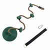 Kids Fitness Climbing Rope with Platforms and Disc Swing Seat Set Outdoor Swing Set Garden Toy Playground Accessories