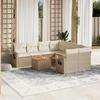 VidaXL Garden Lounge Set with Cushions 9 Pcs, Patio Sofas, Patio Furniture Set, Outdoor Furniture, Beige 3256821
