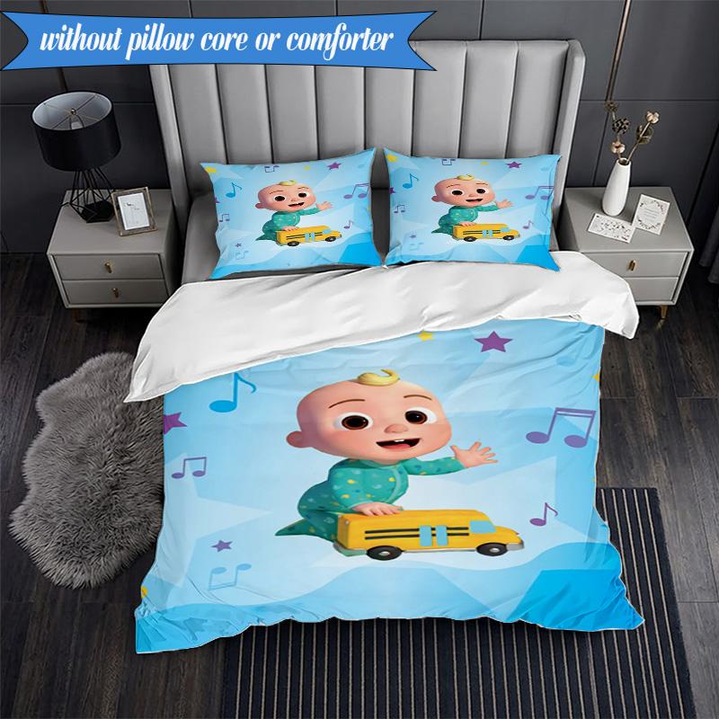 Rainbow watermelon Adventure 3pcs K-pop music group Bedding set,Ideal for Bedroom, Dormitory,Including Duvet Cover And 2pcs Pillowcases,Fan gifts