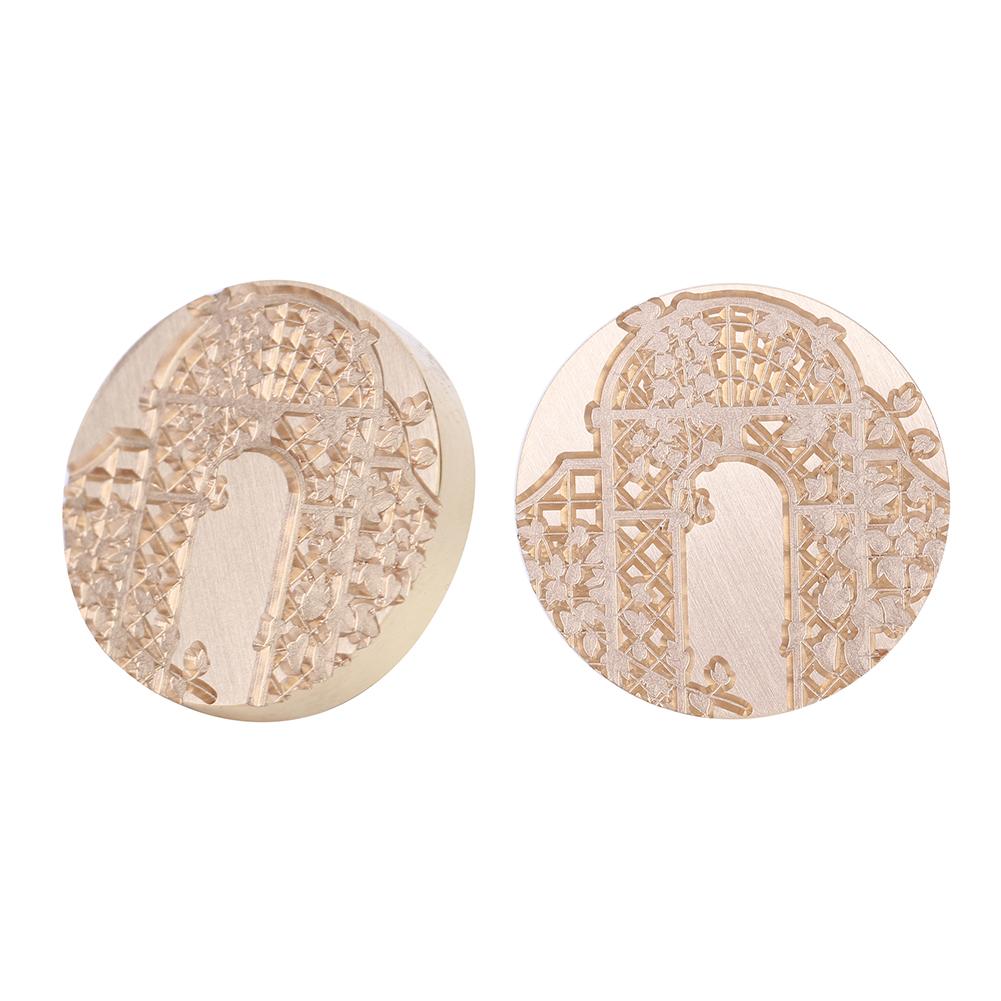 Ретро-антикварная круглая рамочка для уплотнения воска, огненная краска для свадебных приглашений, подарочной упаковки, скрапбукинга, открытки своими руками