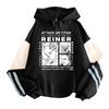 Anime Attack On Titan Reiner Braun Printed Men Hoodies Cartoon Oversized Cozy Tops Pullovers Manga Long Sleeves Hooded Sweatshirts
