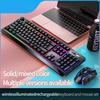 Wireless Keyboard Mouse Kit Rechargeable 2.4G 104 Keys Glow Backlight Gaming Keyboard and Mice Combos For Office Design Game