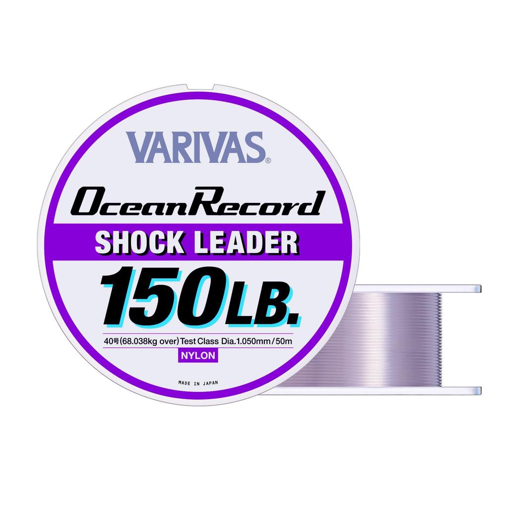 Maurice VARIVAS Leader Ocean Record Shock Leader Nylon 50m 150lb Misty Purple #40