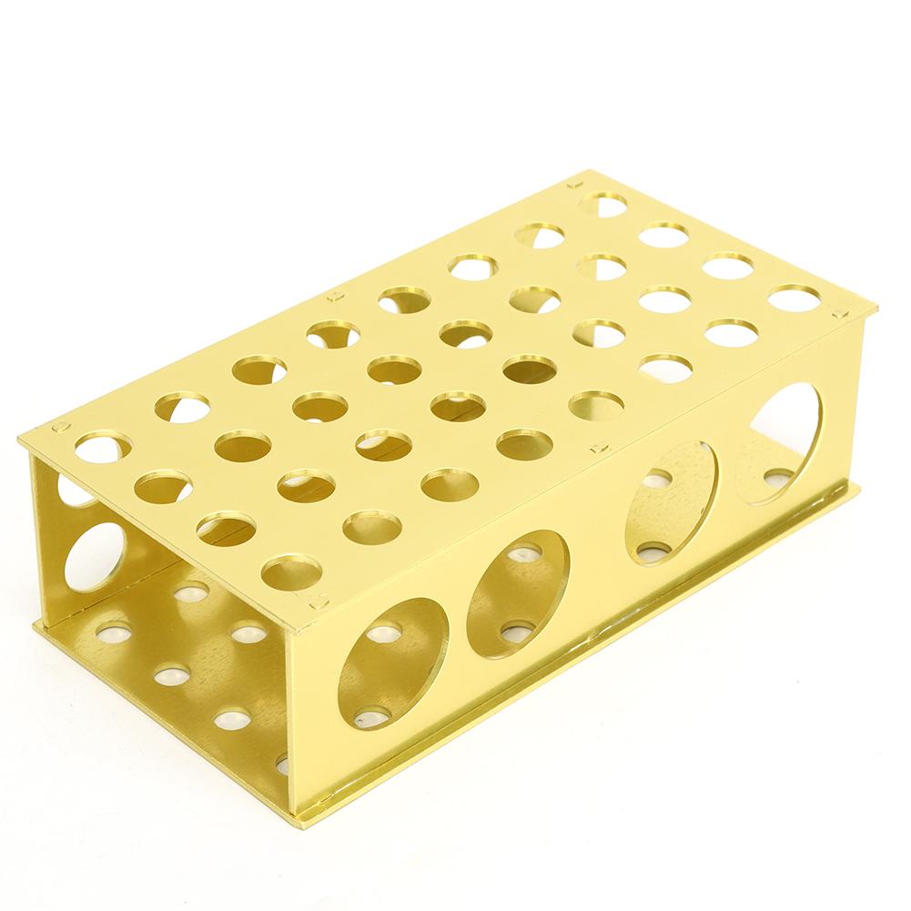 Test Tube Rack Multiple Holes Stainless Steel Tubing Stand Holder Laboratory Equipment