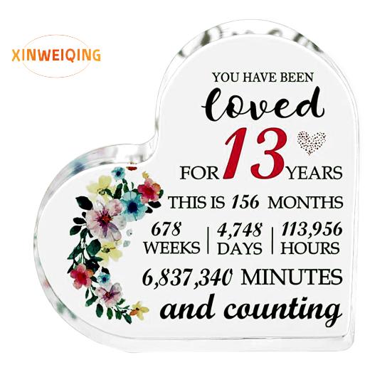 Орнамент в виде сердечка, прозрачный цветочный принт, подарок в виде сердца с гладкими краями, женщина-учитель, коллега, медсестра, доктор, благодарственный подарок