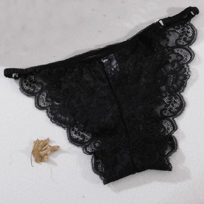 Sexy Ultra Thin Transparent Lace Low Waist Breathable Hip Lifting Women Panties