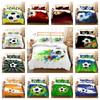 Home Bedding Set 3D Football Print Quilt Cover Washable Bedclothes Bed Suit Pillowcase Single Double King Bed Set