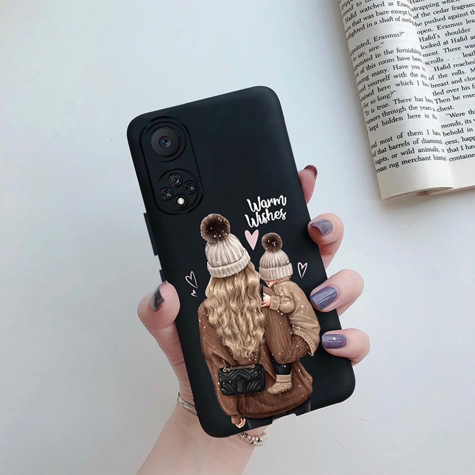 For Honor 50 Case For Huawei Honor 50 Nova 9 SE Cover Coque Super Mom Baby Fashion Girls Silicone Phone Bumper for Honor 50 Case