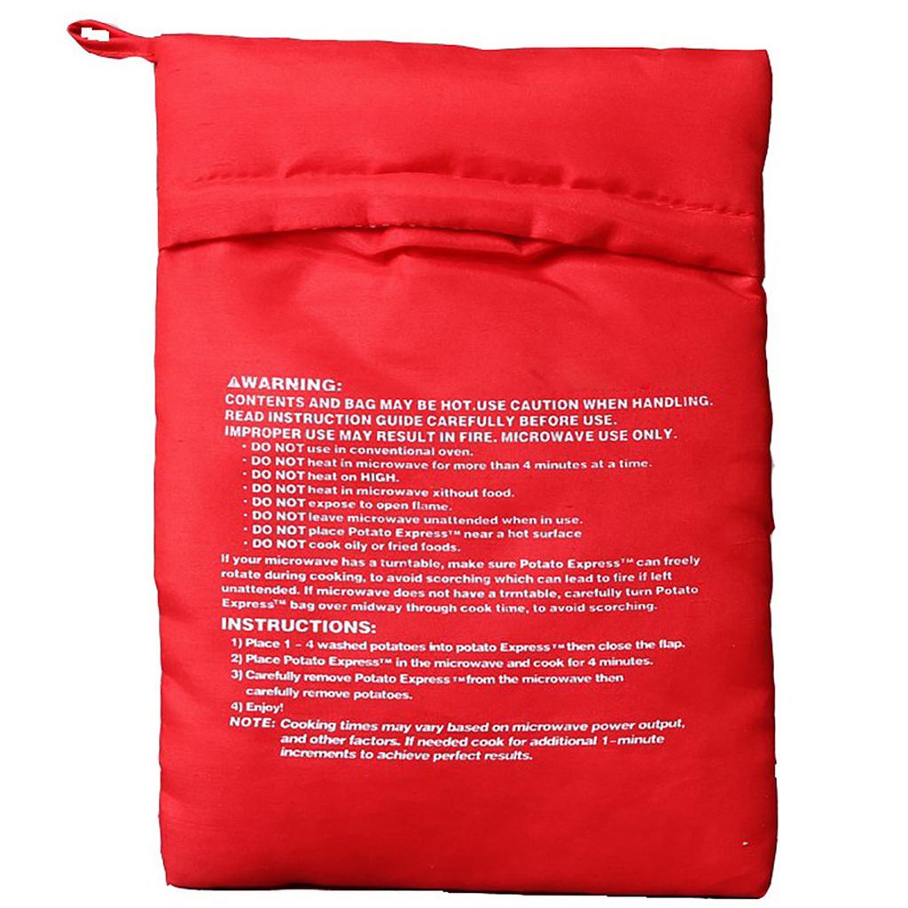 Microwave Baked Potato Buns Potato Bags,Microwaves Potato  Stove,Potato Pouch Perfect Potatoes  In 4-6 Minutes
