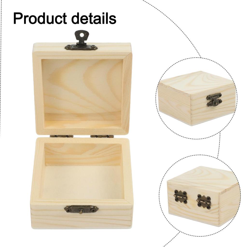 Коробка для хранения Дом Домашний органайзер Деревянная крафт-коробка