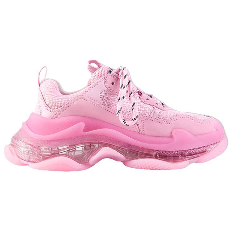 Balenciaga Кроссовки Triple S на прозрачной подошве Розовые Женские 544351W2GA15760
