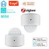 Mini Tuya Zigbee PIR Датчик движения Интеллектуальный беспроводной инфракрасный датчик тела Безопасность Smart Life App Control Alexa Google Home