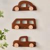 Wooden Coat Hook Entrance Car Shape Hat Hanger Decorative Wall Mounted Hanger for Clothes Hats Bags Keys Nursery Room Decor