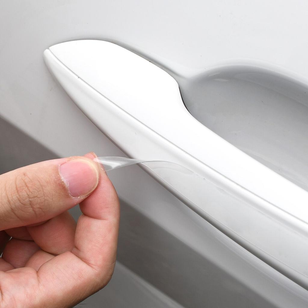 8Pcs TPU Car Door Bowl Anti-scratch Sticker Clear Door Bowl Handle Protection Sticker Paint Surface Film Car Accessories Decals