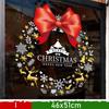 Snowman Christmas Sticker Santa Claus Glass Sticker Merry Christmas Window Sticker  Shopping Mall