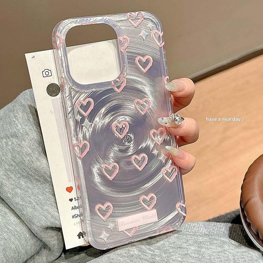 Y2k Stars Vortex Pattern Phone Case For iPhone 14 Pro Case iPhone 15 11 13 12 16 Pro Max Cartoon Shockproof Soft Silicone Cover