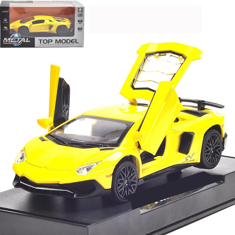 Спортивная модель Lamborghini LP750, масштаб 1/32, из сплава, с детализированным салоном, крутыми световыми и звуковыми эффектами, изысканное настольное украшение