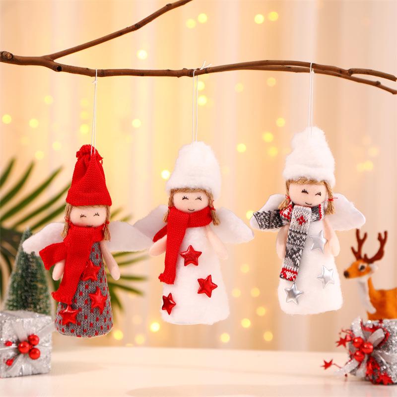 Creative Winged Angel Christmas Tree Ornaments - Child-Friendly Hanging Decorations