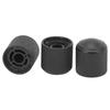 3Pcs Metal Dome Knobs Electric Guitar Volume Tone Control Aluminum Alloy Instrument Accessories Black