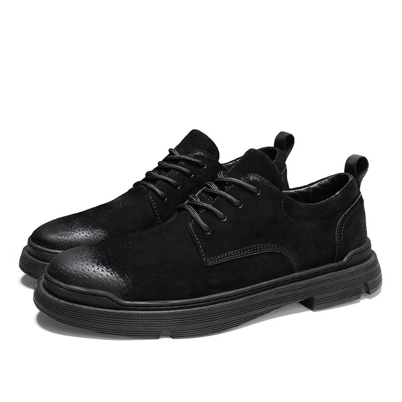 Кожаные мужские удобные повседневные туфли, классические мужские деловые туфли, универсальные мужские оксфорды на шнуровке, обувь для прогулок на открытом воздухе