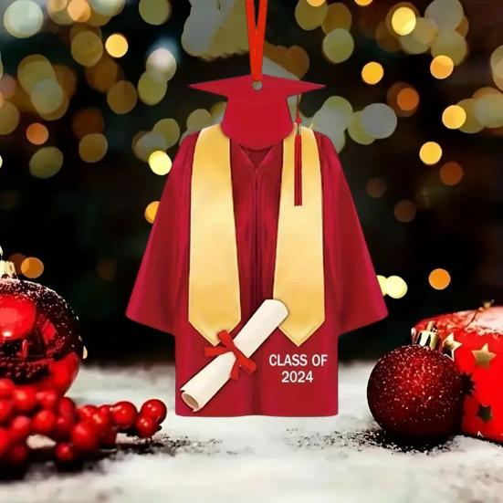 Выпускной кулон 2024 года, украшение в форме выпускного платья, украшение для выпускного в старшей школе, украшение для каминной доски