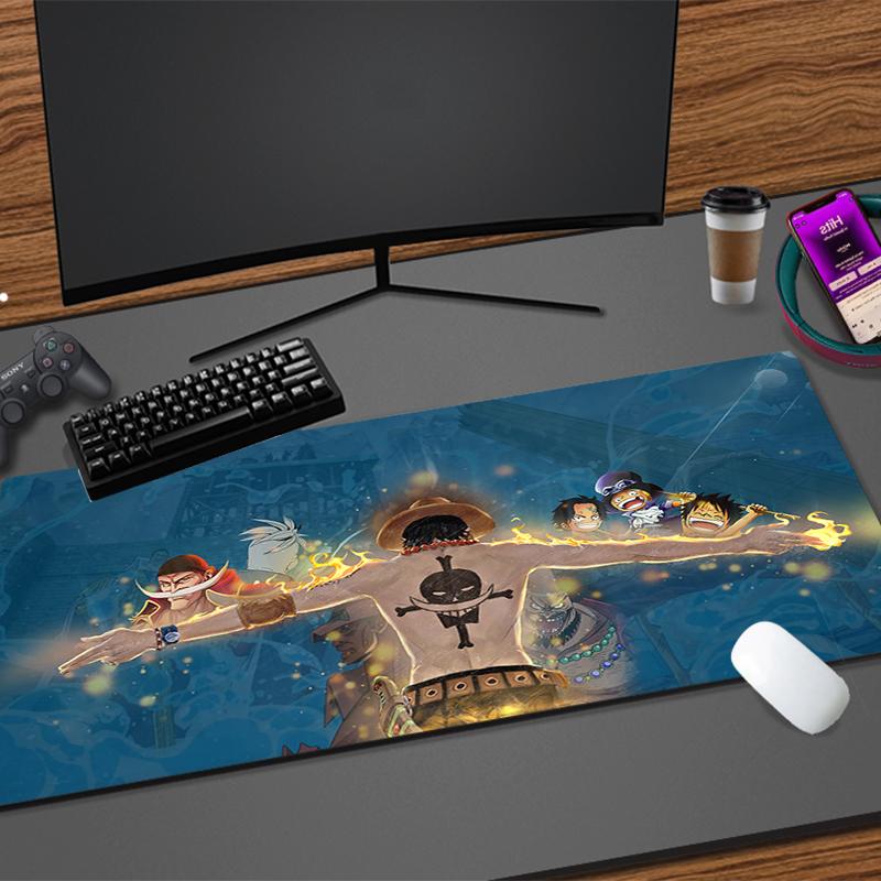 Computer Varmilo Keyboard Mouse Pad One Piece Luffy Anime Gaming Accessories Table rug New Gamer Carpet Desk Mat  Mousepad