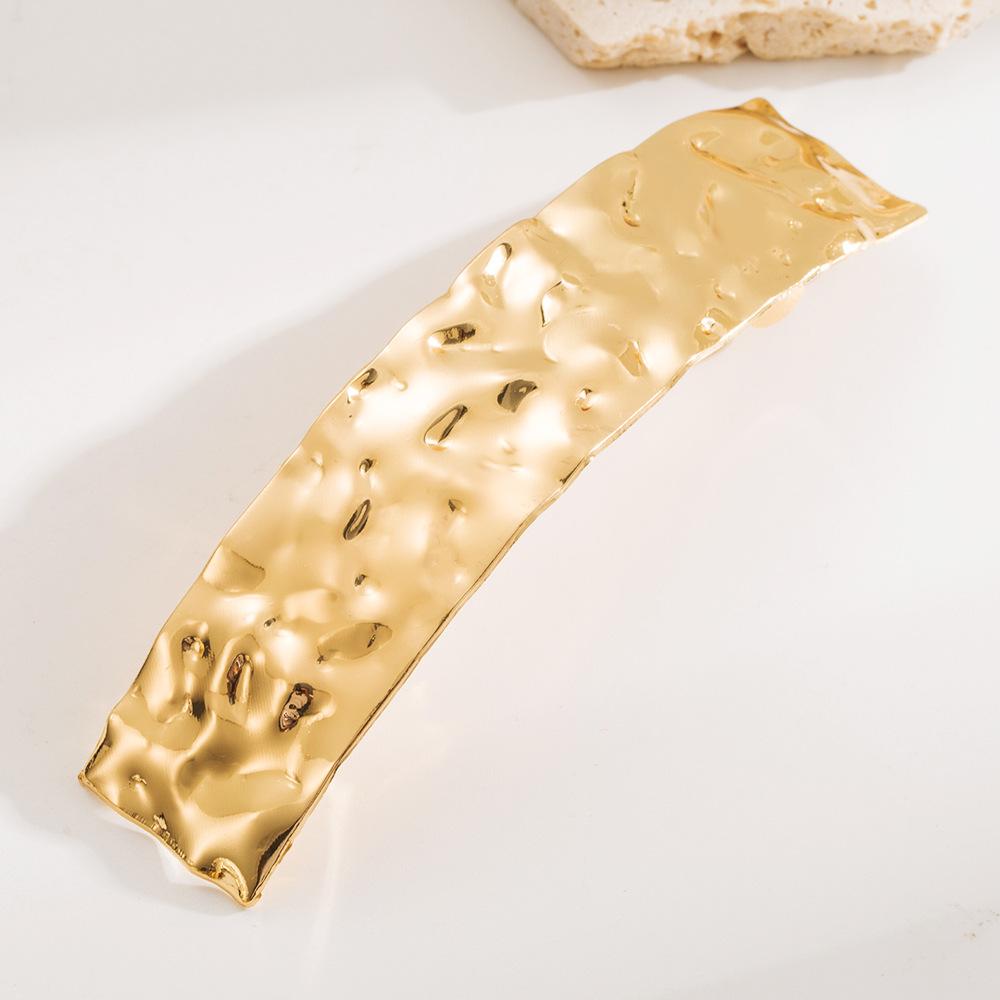 Korea Simple Metal Hairpins for Women Hollow Star Heart Shape Hair Clips Gold Color Hairgrip Hair Accessories