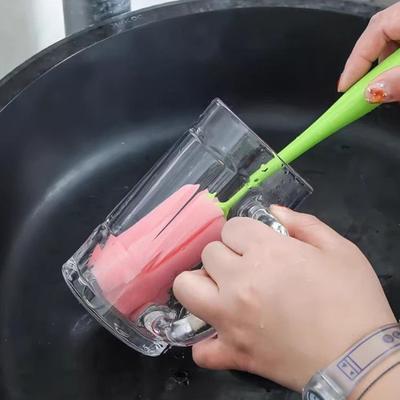 Кисть для чашки Yousheng в форме тюльпана, эргономичная ручка, чистящая щетка, губка для мытья без царапин, очиститель для декоративных ваз
