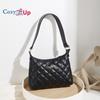 Cozy Up Fashionable Underarm Bag, Single Shoulder Diamond Pattern Texture Women's Bag