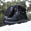 Thick Plush Lined Mens Winter Snow Boots Thick Platform Warm Non Slip Outdoor Waterproof Ankle Boots for Cold Weather Walking