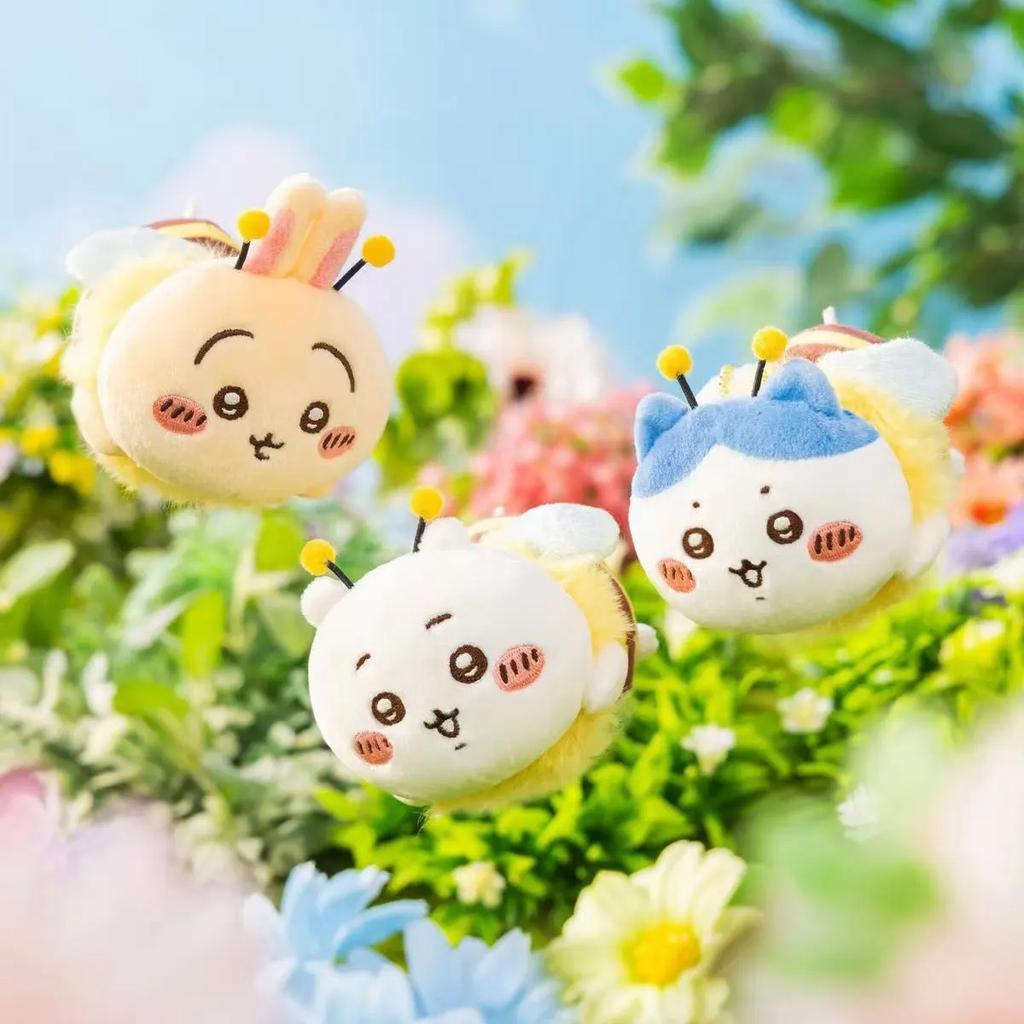 Плюшевая брелок-подвеска на сумку Chiikawa Серия Пчела Кавайная Милая Hachiware USAGI Мягкие Аксессуары Подарок на День Рождения для Фанатов