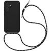 Protective Case - BOOLING - for Samsung Galaxy S24 Plus - Flexible - Black - Elastic Cord
