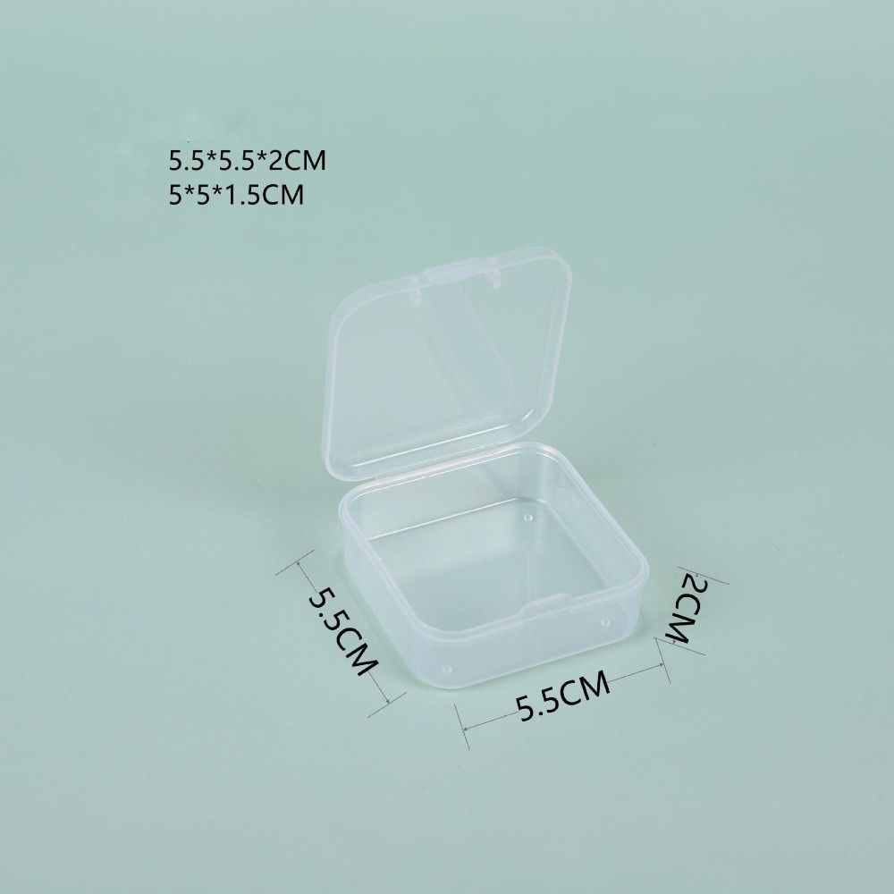 Пластиковый контейнер для бижутерии, квадратный футляр для мелких предметов, коробки для горячей упаковки, держатель для электроинструментов