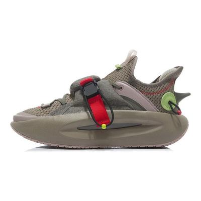 Li Ning Cloud Travel Удобные Универсальные Нескользящие Износостойкие Низкие Спортивные Повседневные Туфли Мужские Кроссовки Орехово-Коричневые AGBR069-3