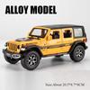 1:22 Wrangler Rubicon Suzuki Hustler Литые игрушки Модель автомобиля из сплава Открывающиеся двери Звук Свет Инерционный автомобиль Подарок другу на день рождения