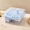 2-in-1 Press Ice Tray Box One-Touch Release Ice Maker Space Saving Ice Cream Mold  Home Kitchen Use