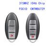 [SUAYMAK] 3/4 ButtonCar Дистанционный Ключ для Nissan Tiida Qashqai Altima Maxima Sentra Teana Xtrail/чип ID46/315 МГц/FCCID CWTWBU729 Смарт-карта