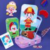 Tin Box Magnetic Dress-Up Puzzle: Children's Educational Toy for Early Development