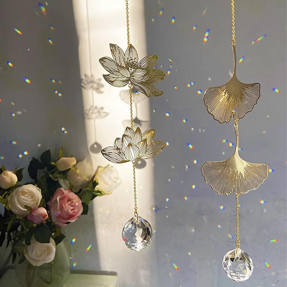 Витраж Ловец солнца Подвесное украшение Хрустальная призма Новый хрустальный ловец солнца Сад