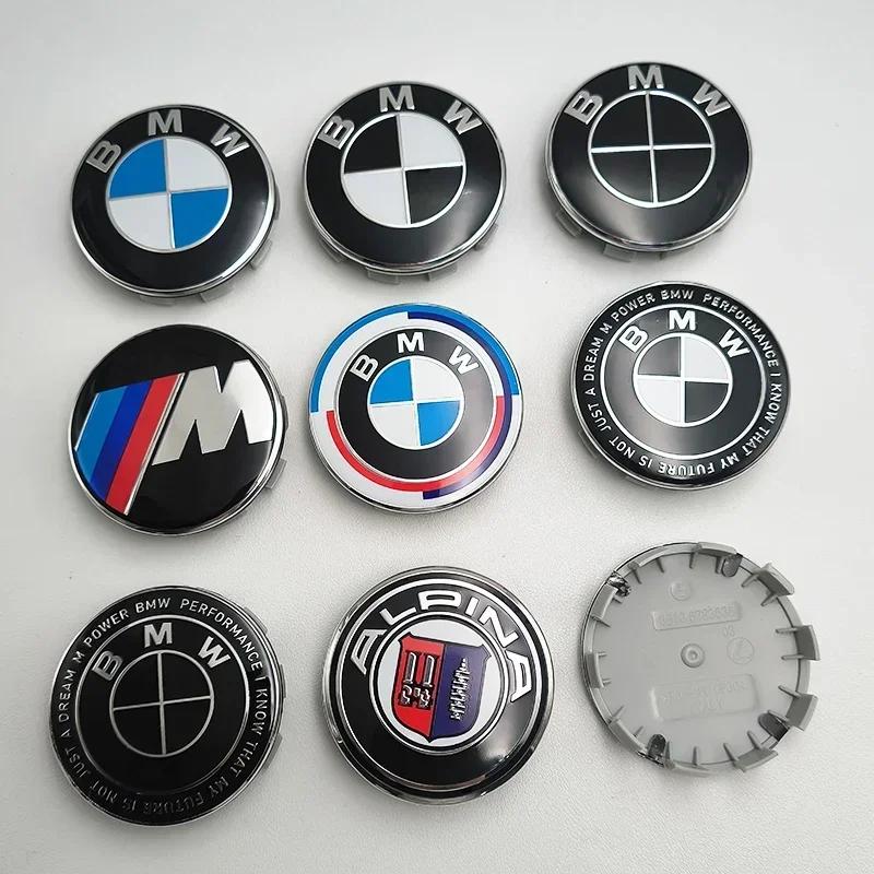 4Pcs/Set 68MM For BMW M Logo X1 X2 X3 X4 X5 X6 F48 G01 E84 E83 Car Wheel Center Cap Hub Covers Badge Styling Accessories